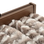 vidaXL Perdea pentru insecte, gri taupe și alb, 56x200 cm, chenille vidaXL Perdea pentru insecte, gri taupe și alb, 56x200 cm, chenille