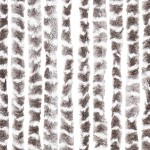 vidaXL Perdea pentru insecte, gri taupe și alb, 100x230 cm, chenille vidaXL Perdea pentru insecte, gri taupe și alb, 100x230 cm, chenille