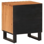 vidaXL Noptieră, 40x34x46 cm, lemn masiv de acacia vidaXL Noptieră, 40x34x46 cm, lemn masiv de acacia