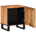 vidaXL Noptiere, 2 buc., 40x34x46 cm, lemn masiv de acacia vidaXL Noptiere, 2 buc., 40x34x46 cm, lemn masiv de acacia
