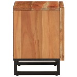 vidaXL Noptiere, 2 buc., 40x34x46 cm, lemn masiv de acacia vidaXL Noptiere, 2 buc., 40x34x46 cm, lemn masiv de acacia