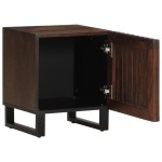 vidaXL Noptiere, 2 buc., 40x34x46 cm, lemn masiv de acacia vidaXL Noptiere, 2 buc., 40x34x46 cm, lemn masiv de acacia
