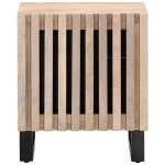 vidaXL Noptiere, 2 buc., 40x34x46 cm, lemn masiv mango albit vidaXL Noptiere, 2 buc., 40x34x46 cm, lemn masiv mango albit