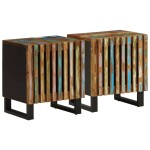 vidaXL Noptiere, 2 buc., 40x34x46 cm, lemn masiv reciclat vidaXL Noptiere, 2 buc., 40x34x46 cm, lemn masiv reciclat