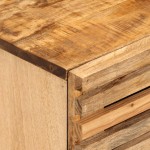vidaXL Noptiere, 2 buc., 40x34x46 cm, lemn masiv de mango brut vidaXL Noptiere, 2 buc., 40x34x46 cm, lemn masiv de mango brut