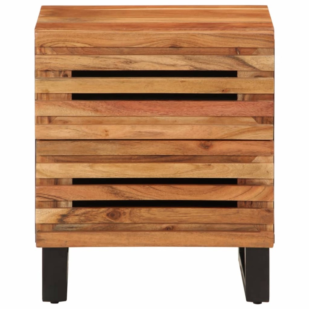 vidaXL Noptieră, 40x34x46 cm, lemn masiv de acacia