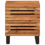 vidaXL Noptieră, 40x34x46 cm, lemn masiv de acacia vidaXL Noptieră, 40x34x46 cm, lemn masiv de acacia