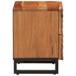 vidaXL Noptieră, 40x34x46 cm, lemn masiv de acacia vidaXL Noptieră, 40x34x46 cm, lemn masiv de acacia