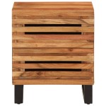 vidaXL Noptiere, 2 buc., 40x34x46 cm, lemn masiv de acacia vidaXL Noptiere, 2 buc., 40x34x46 cm, lemn masiv de acacia