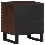 vidaXL Noptiere, 2 buc., 40x34x46 cm, lemn masiv de acacia vidaXL Noptiere, 2 buc., 40x34x46 cm, lemn masiv de acacia
