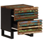 vidaXL Noptiere, 2 buc., 40x34x46 cm, lemn masiv reciclat vidaXL Noptiere, 2 buc., 40x34x46 cm, lemn masiv reciclat