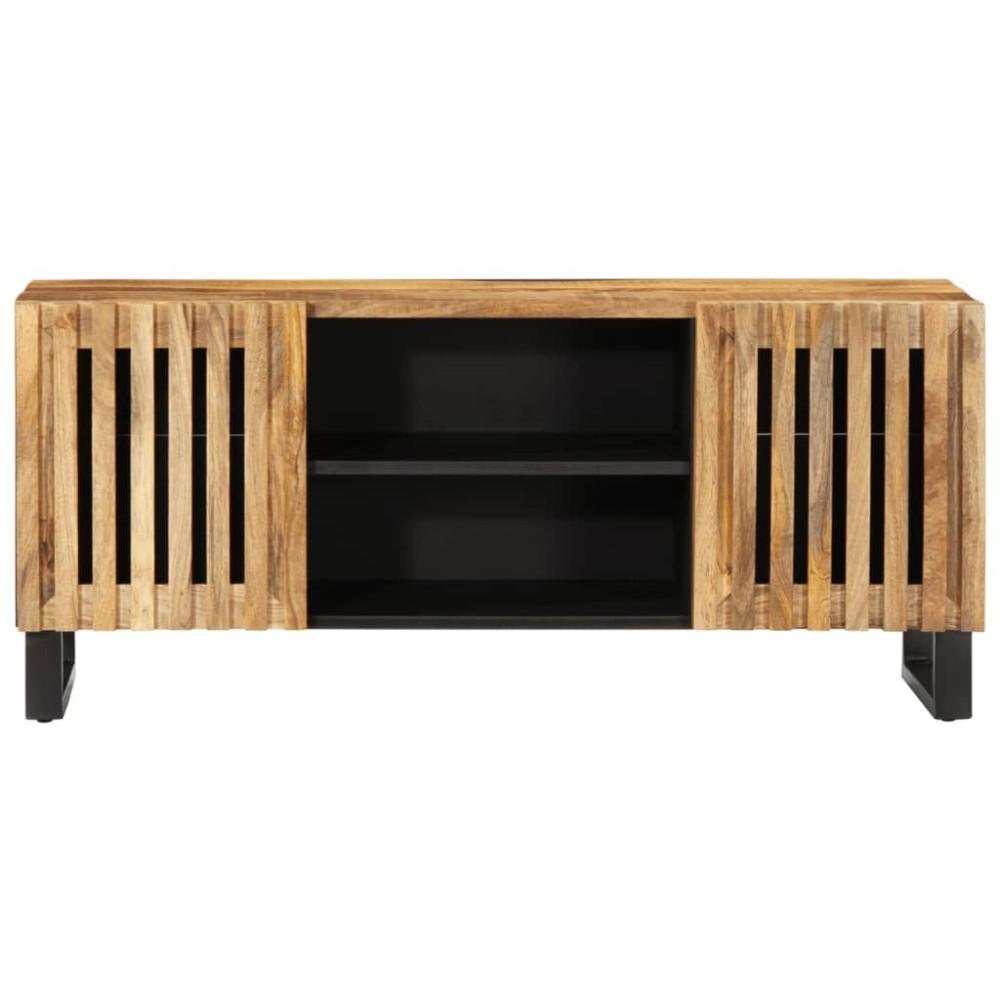 vidaXL Dulap TV, 105x34x46 cm, lemn masiv mango brut