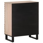 vidaXL Dulap, alb, 60x34x75 cm, lemn masiv de mango