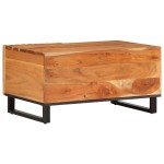 vidaXL Măsuță de cafea, 80x51x40 cm, lemn masiv de acacia vidaXL Măsuță de cafea, 80x51x40 cm, lemn masiv de acacia