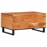 vidaXL Măsuță de cafea, 80x51x40 cm, lemn masiv de acacia vidaXL Măsuță de cafea, 80x51x40 cm, lemn masiv de acacia