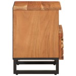 vidaXL Noptiere, 2 buc., 40x34x46 cm, lemn masiv de acacia vidaXL Noptiere, 2 buc., 40x34x46 cm, lemn masiv de acacia