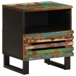vidaXL Noptiere, 2 buc., 40x34x46 cm, lemn masiv reciclat vidaXL Noptiere, 2 buc., 40x34x46 cm, lemn masiv reciclat