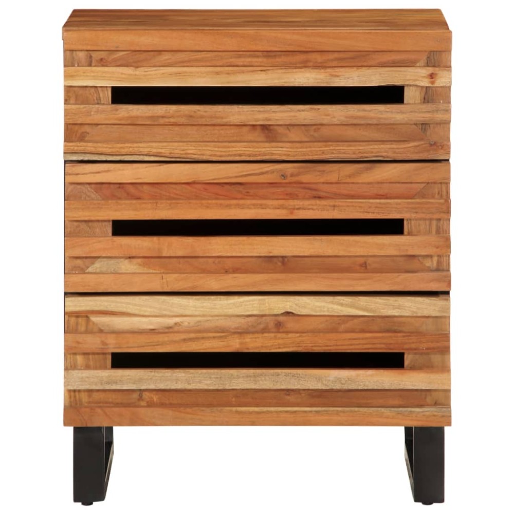 vidaXL Noptieră, 50x34x62 cm, lemn masiv de acacia