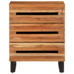 vidaXL Noptieră, 50x34x62 cm, lemn masiv de acacia