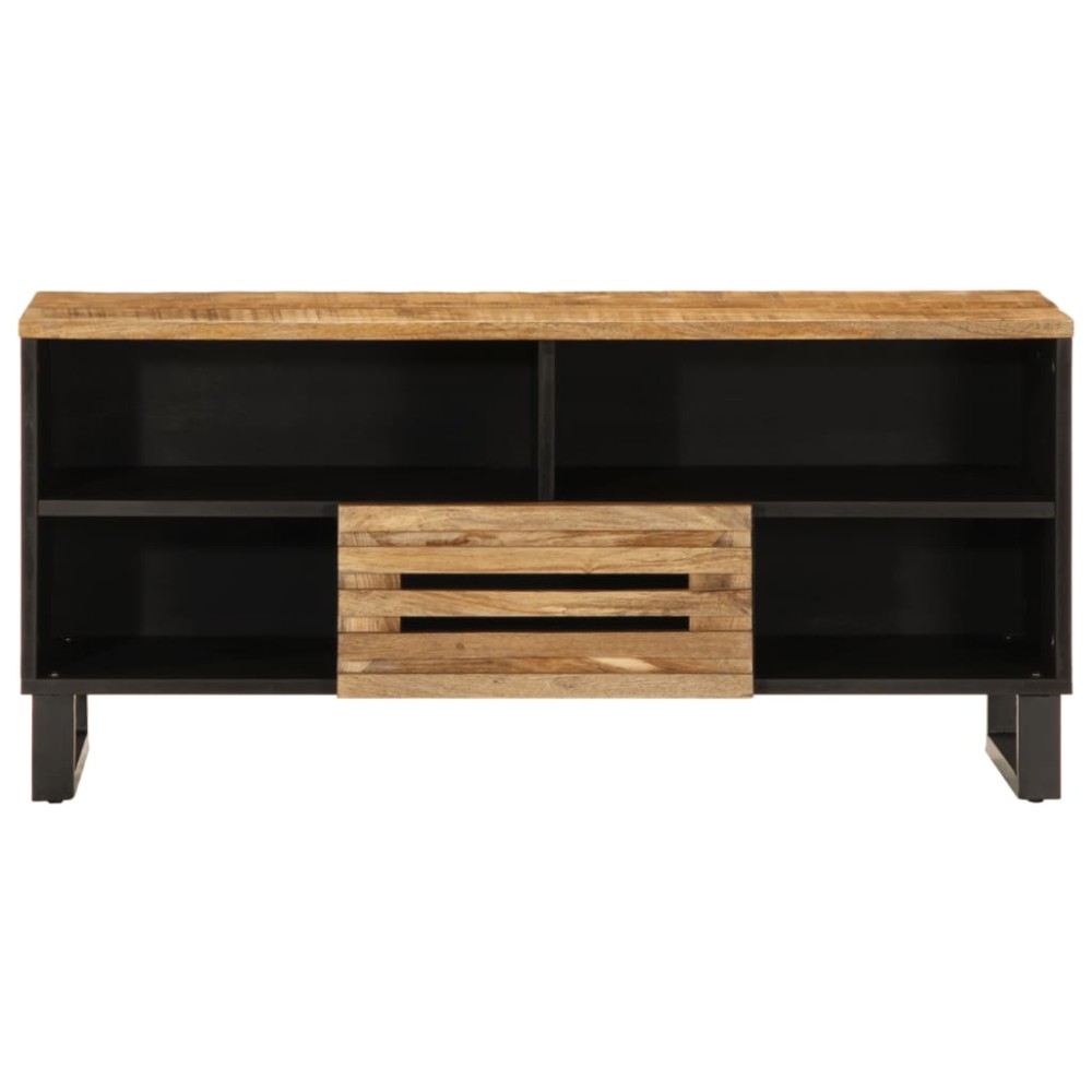 vidaXL Dulap TV, 100x34x46 cm, lemn masiv mango brut