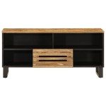 vidaXL Dulap TV, 100x34x46 cm, lemn masiv mango brut