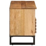 vidaXL Dulap TV, 100x34x46 cm, lemn masiv mango brut