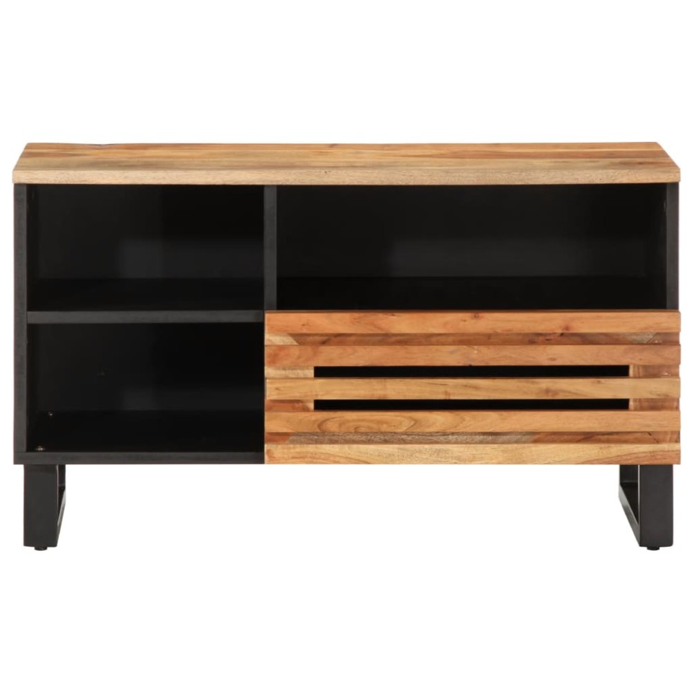 vidaXL Dulap TV, 80x34x46 cm, lemn masiv de acacia