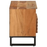 vidaXL Dulap TV, 80x34x46 cm, lemn masiv de acacia