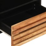 vidaXL Dulap TV, 80x34x46 cm, lemn masiv de acacia