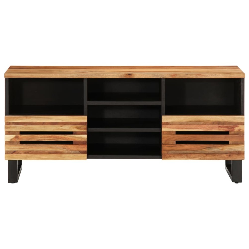 vidaXL Dulap TV, 100x34x46 cm, lemn masiv de acacia
