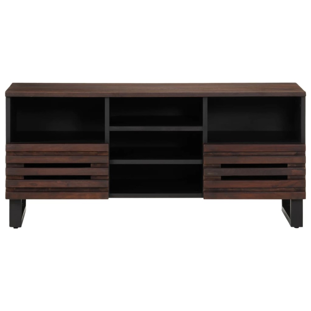 vidaXL Dulap TV, maro, 100x34x46 cm, lemn masiv de mango