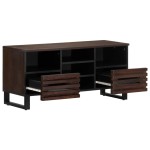 vidaXL Dulap TV, maro, 100x34x46 cm, lemn masiv de mango