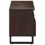 vidaXL Dulap TV, maro, 100x34x46 cm, lemn masiv de mango