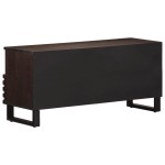vidaXL Dulap TV, maro, 100x34x46 cm, lemn masiv de mango