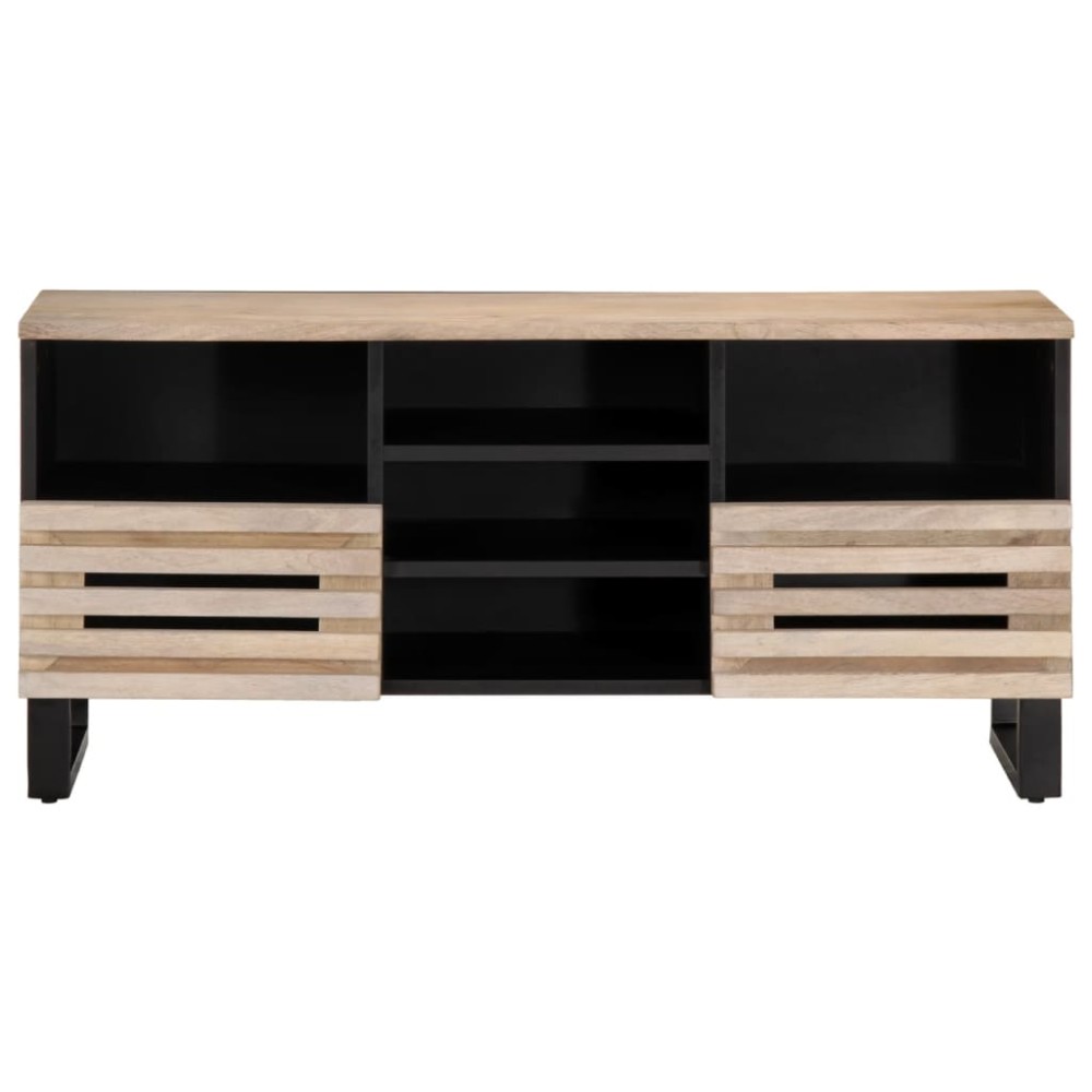 vidaXL Dulap TV, 100x34x46 cm, lemn masiv de mango