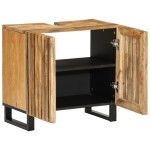 vidaXL Dulap pentru chiuveta de baie 62x34x58 cm lemn masiv mango brut