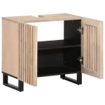 vidaXL Dulap pentru chiuveta de baie, 62x34x58 cm, lemn masiv de mango vidaXL Dulap pentru chiuveta de baie, 62x34x58 cm, lemn masiv de mango