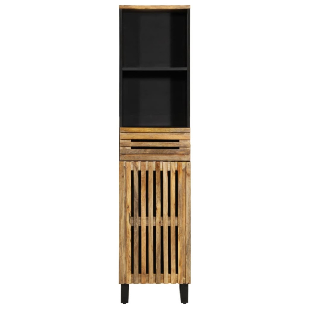 vidaXL Dulap, 38x34x160 cm, lemn masiv de mango brut