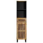 vidaXL Dulap, 38x34x160 cm, lemn masiv de mango brut