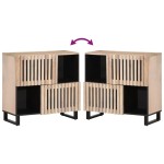 vidaXL Dulap, 80x34x75 cm, lemn masiv de mango vidaXL Dulap, 80x34x75 cm, lemn masiv de mango