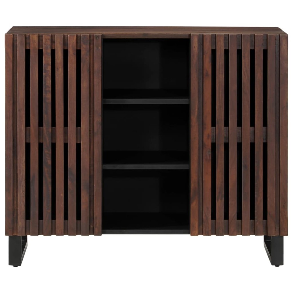 vidaXL Dulap, maro, 90x34x75 cm, lemn masiv de mango