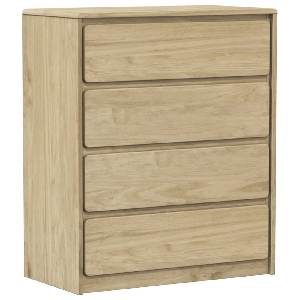vidaXL Dulap cu sertar SAUDA stejar, 76,5x39x91 cm, lemn masiv de pin