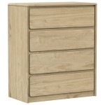 vidaXL Dulap cu sertar SAUDA stejar, 76,5x39x91 cm, lemn masiv de pin vidaXL Dulap cu sertar SAUDA stejar, 76,5x39x91 cm, lemn masiv de pin