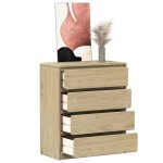 vidaXL Dulap cu sertar SAUDA stejar, 76,5x39x91 cm, lemn masiv de pin vidaXL Dulap cu sertar SAUDA stejar, 76,5x39x91 cm, lemn masiv de pin