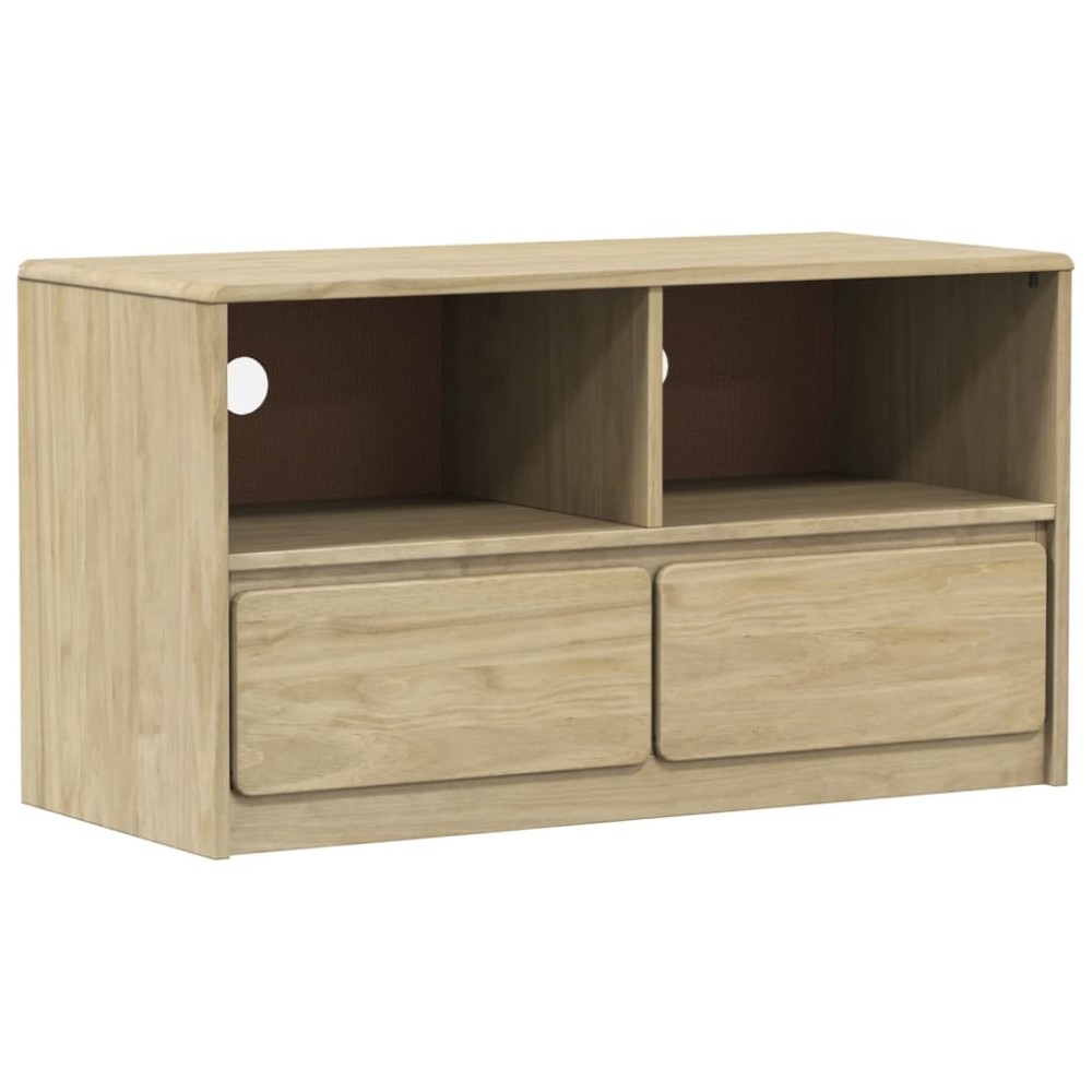 vidaXL Dulap TV "SAUDA", stejar, 99x43x55 cm, lemn masiv de pin