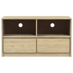 vidaXL Dulap TV "SAUDA", stejar, 99x43x55 cm, lemn masiv de pin