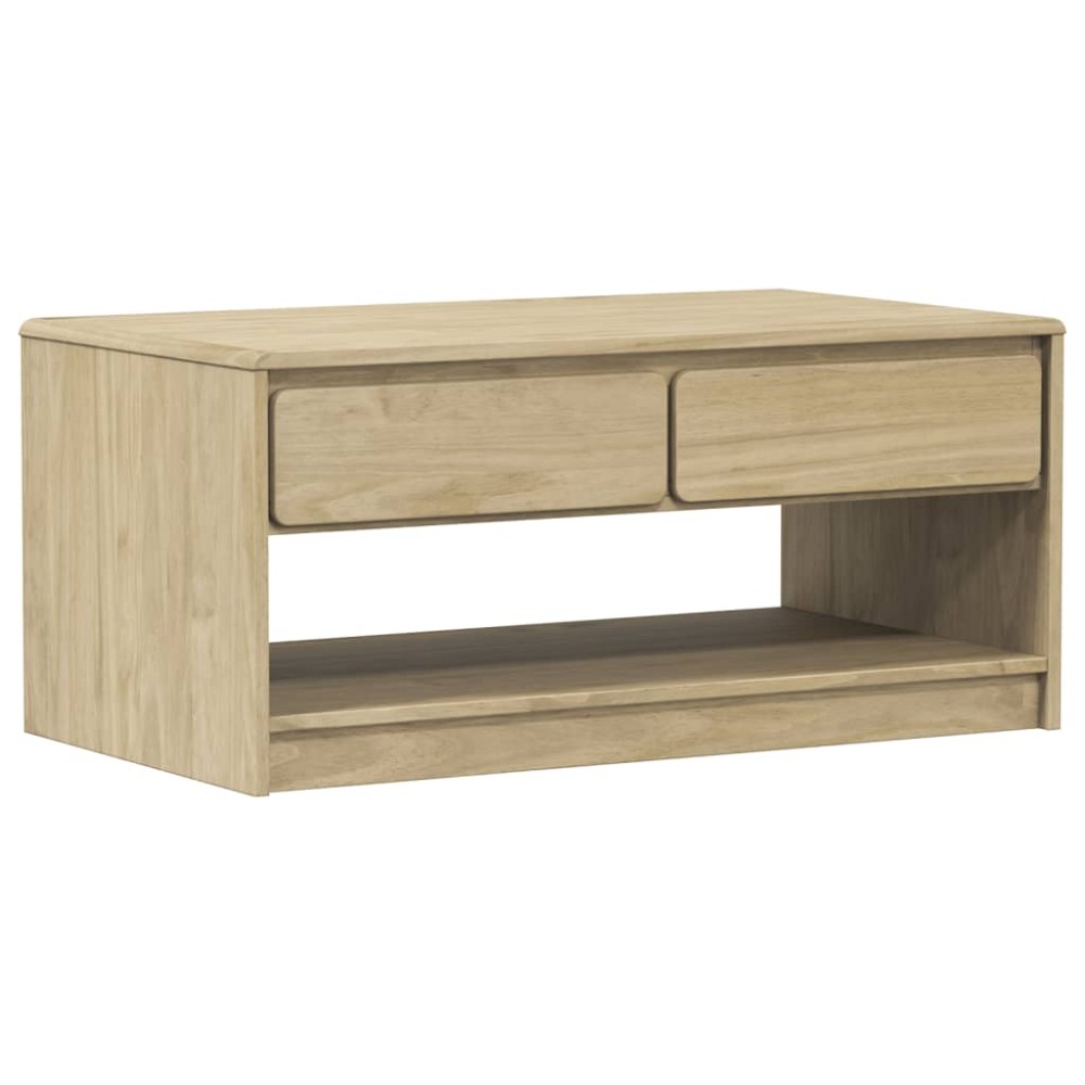 vidaXL Măsuță de cafea "SAUDA", stejar, 99x55x45 cm, lemn masiv de pin