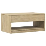 vidaXL Măsuță de cafea "SAUDA", stejar, 99x55x45 cm, lemn masiv de pin vidaXL Măsuță de cafea "SAUDA", stejar, 99x55x45 cm, lemn masiv de pin