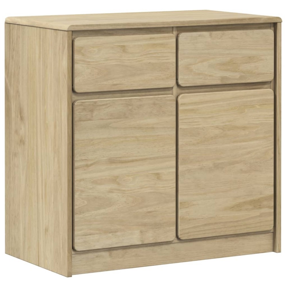 vidaXL Dulap "SAUDA", stejar, 80x43x75,5 cm, lemn masiv de pin
