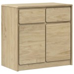 vidaXL Dulap "SAUDA", stejar, 80x43x75,5 cm, lemn masiv de pin vidaXL Dulap "SAUDA", stejar, 80x43x75,5 cm, lemn masiv de pin